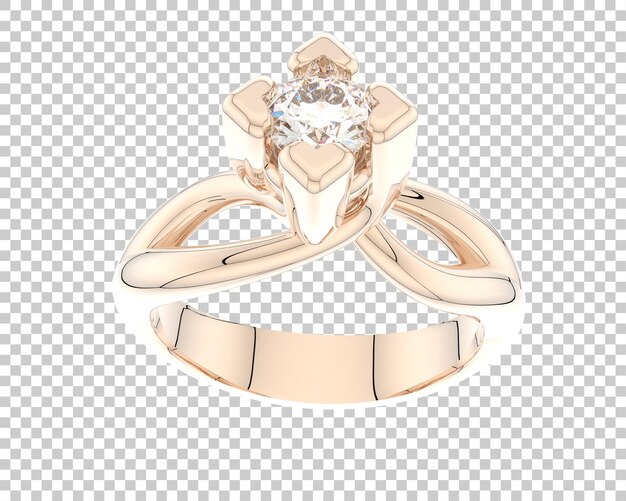 Ilustración de renderización 3D de joyas aisladas en el fondo
