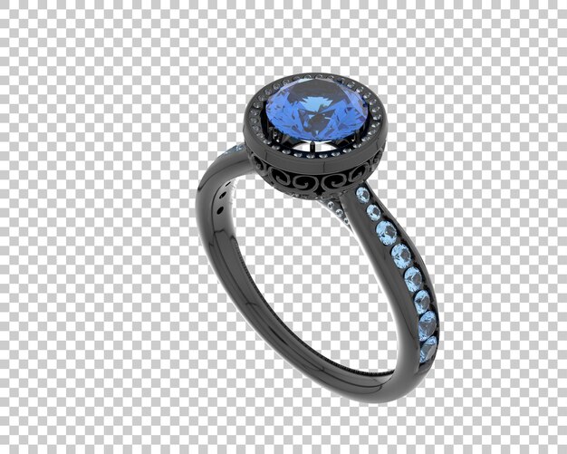 Ilustración de renderización 3D de joyas aisladas en el fondo