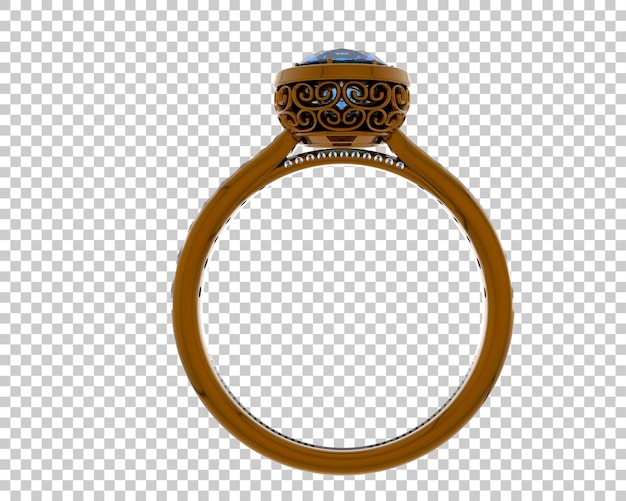 Ilustración de renderización 3D de joyas aisladas en el fondo
