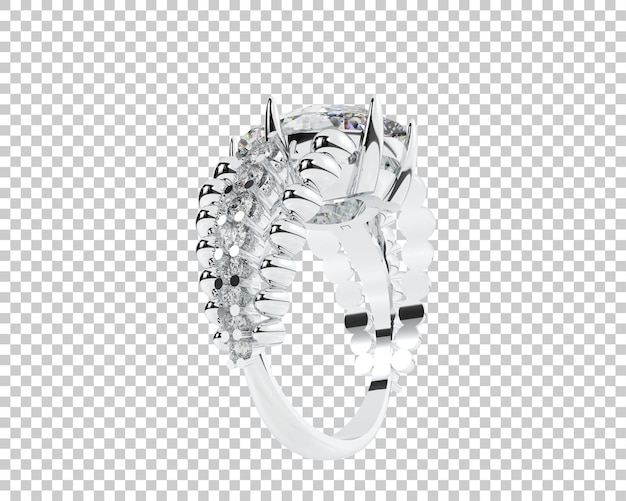 Ilustración de renderización 3D de joyas aisladas en el fondo