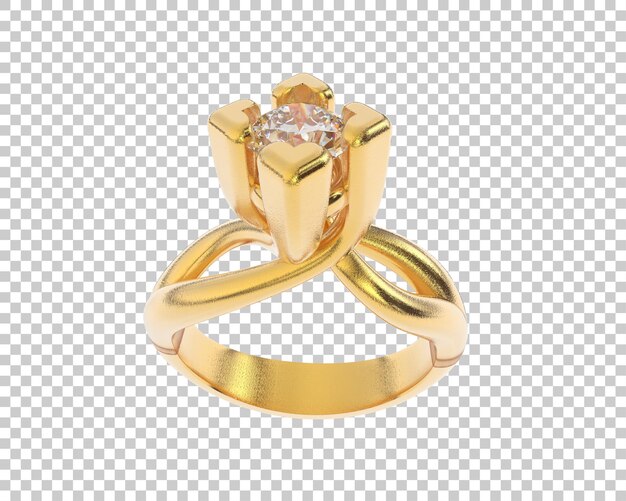 Ilustración de renderización 3D de joyas aisladas en el fondo