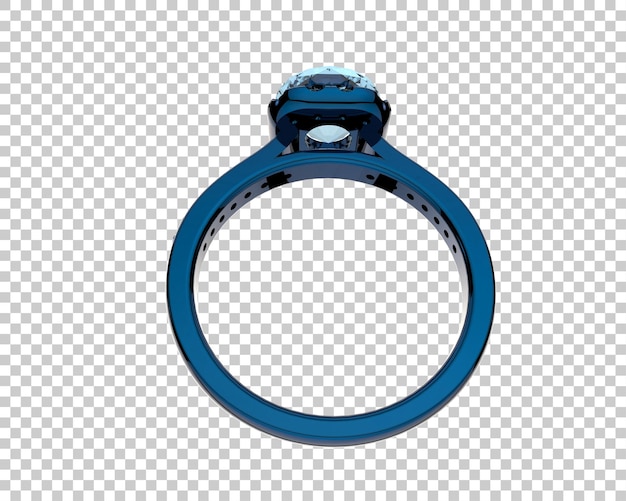 Ilustración de renderización 3D de joyas aisladas en el fondo
