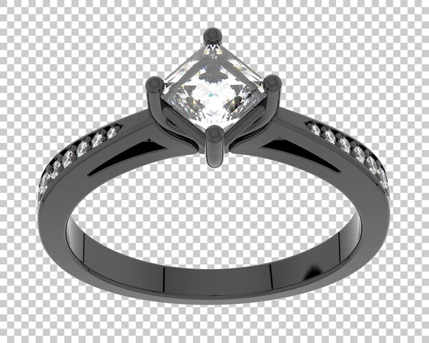 Ilustración de renderización 3D de joyas aisladas en el fondo
