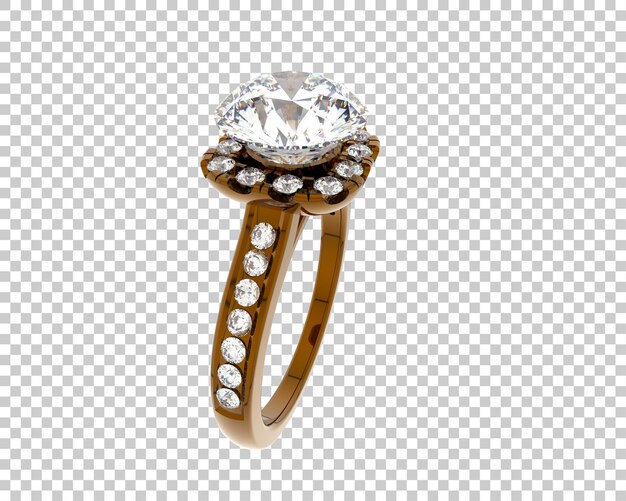 Ilustración de renderización 3D de joyas aisladas en el fondo