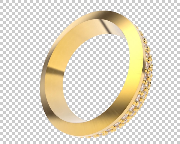 Ilustración de renderización 3D de joyas aisladas en el fondo
