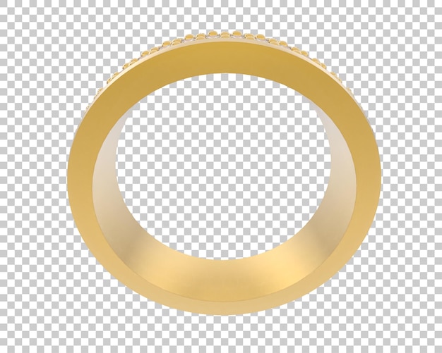 Ilustración de renderización 3D de joyas aisladas en el fondo