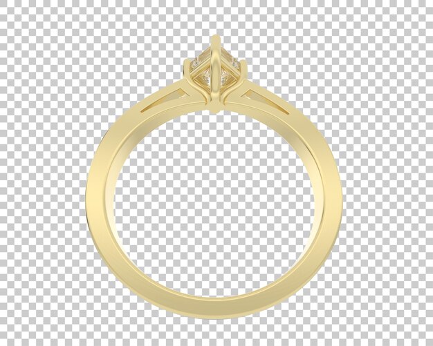 Ilustración de renderización 3D de joyas aisladas en el fondo