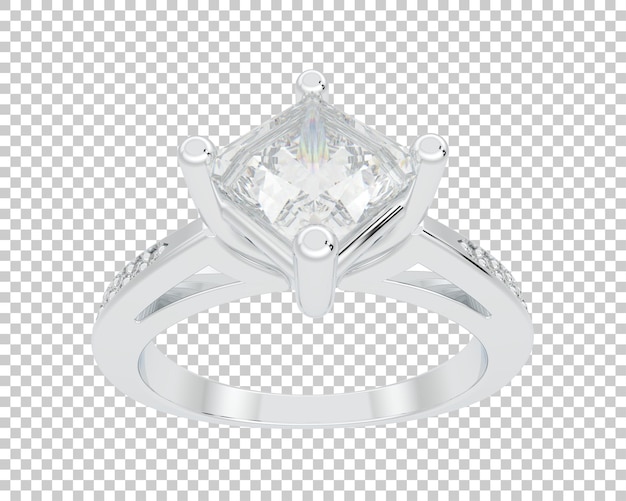 Ilustración de renderización 3D de joyas aisladas en el fondo