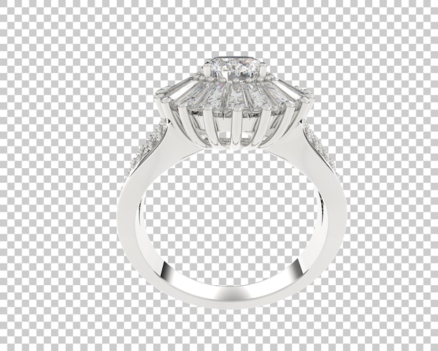 Ilustración de renderización 3D de joyas aisladas en el fondo