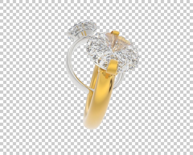 Ilustración de renderización 3D de joyas aisladas en el fondo