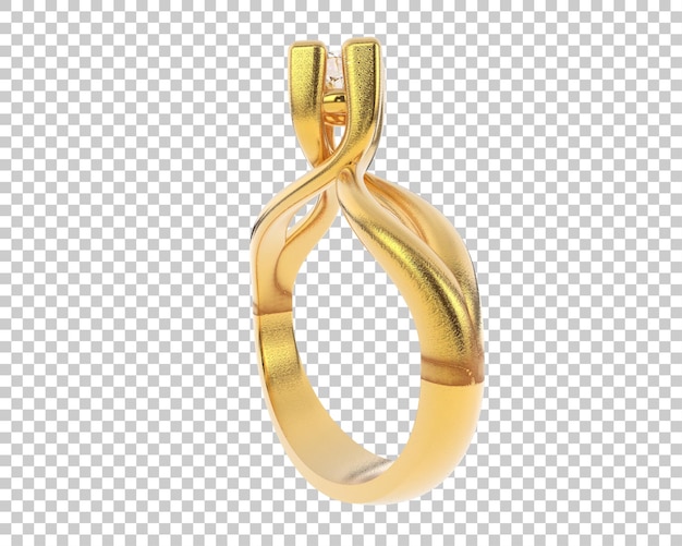 Ilustración de renderización 3D de joyas aisladas en el fondo
