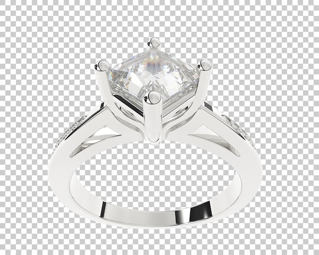 Ilustración de renderización 3D de joyas aisladas en el fondo