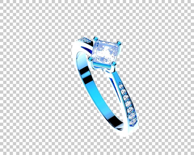 Ilustración de renderización 3D de joyas aisladas en el fondo