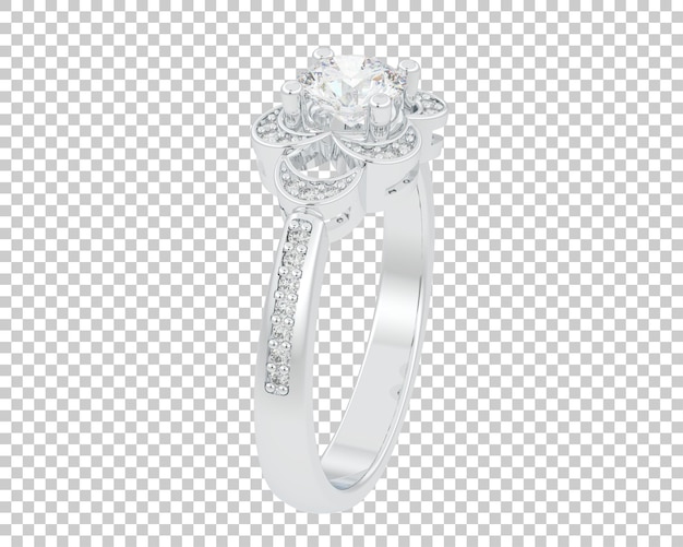 Ilustración de renderización 3D de joyas aisladas en el fondo