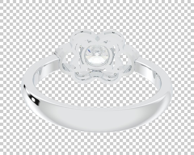 Ilustración de renderización 3D de joyas aisladas en el fondo