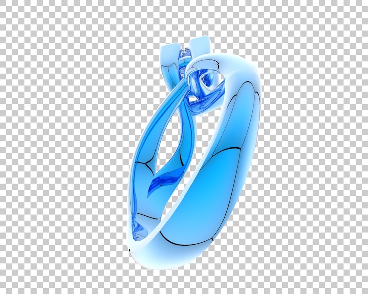 PSD ilustración de renderización 3d de joyas aisladas en el fondo