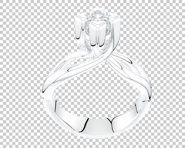 Ilustración de renderización 3D de joyas aisladas en el fondo