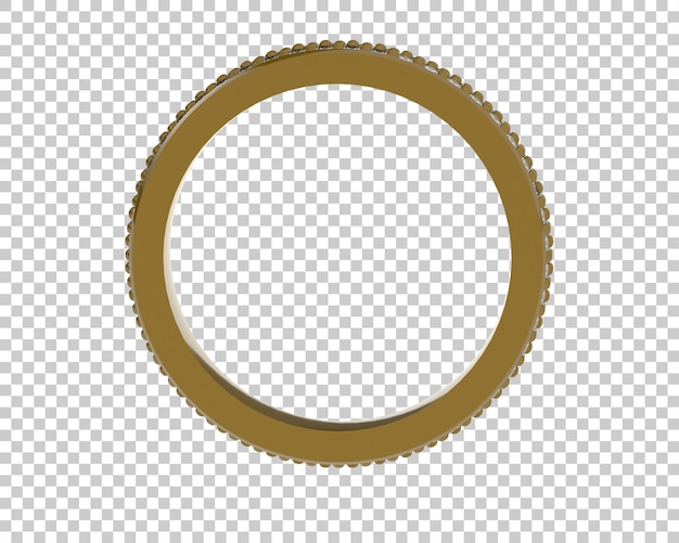 Ilustración de renderización 3D de joyas aisladas en el fondo