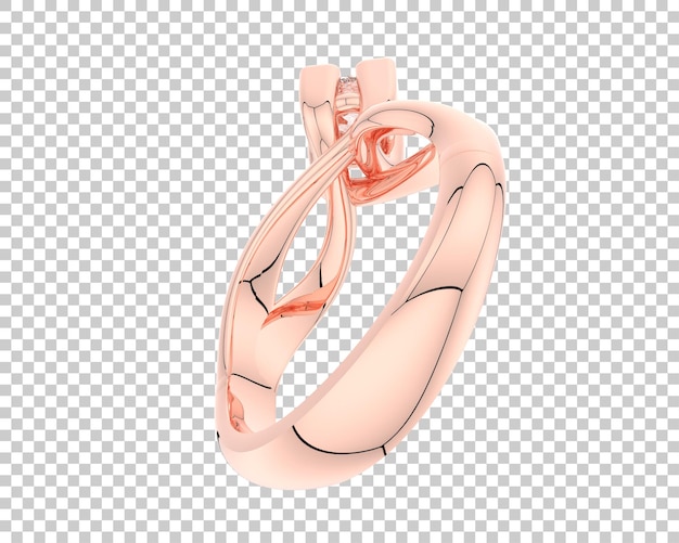 Ilustración de renderización 3D de joyas aisladas en el fondo