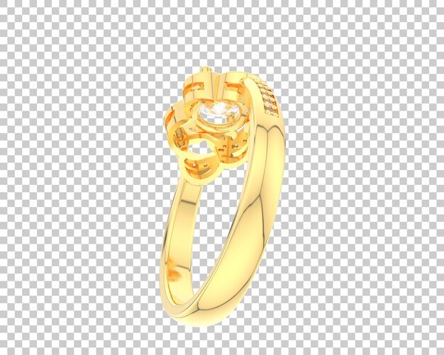 Ilustración de renderización 3D de joyas aisladas en el fondo