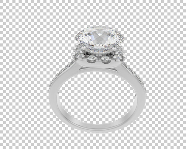 Ilustración de renderización 3D de joyas aisladas en el fondo