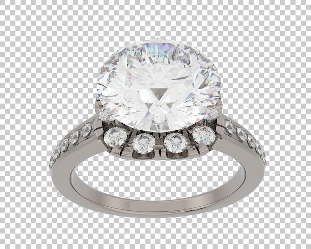 Ilustración de renderización 3D de joyas aisladas en el fondo