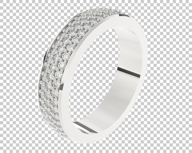 Ilustración de renderización 3D de joyas aisladas en el fondo