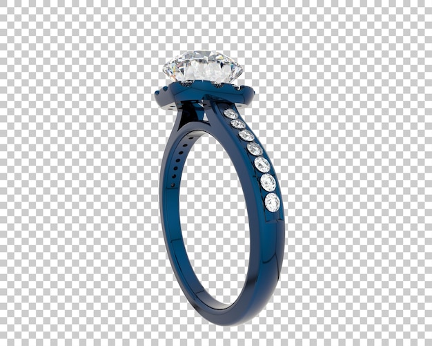 Ilustración de renderización 3D de joyas aisladas en el fondo
