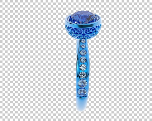 Ilustración de renderización 3D de joyas aisladas en el fondo