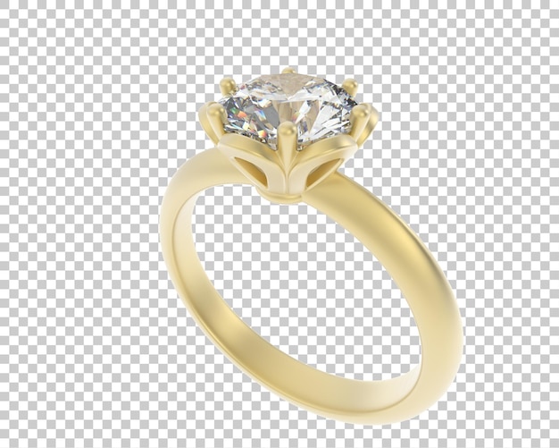 Ilustración de renderización 3D de joyas aisladas en el fondo