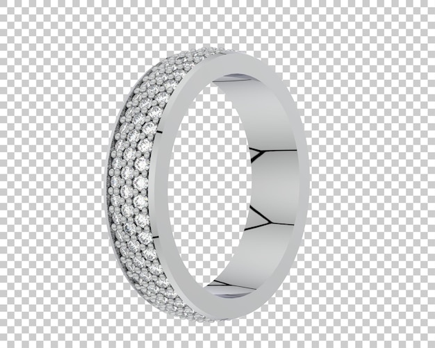 Ilustración de renderización 3D de joyas aisladas en el fondo