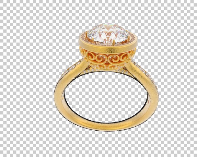 Ilustración de renderización 3D de joyas aisladas en el fondo