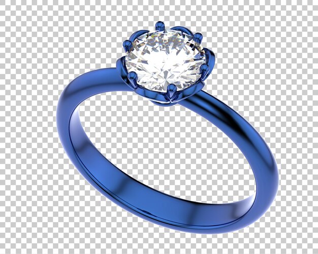 Ilustración de renderización 3D de joyas aisladas en el fondo