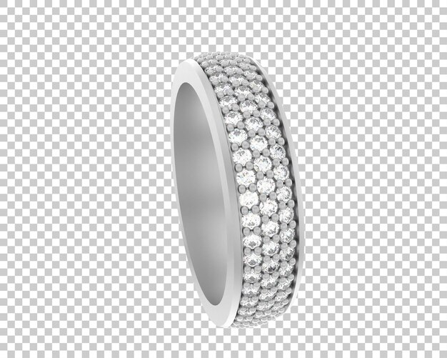 Ilustración de renderización 3D de joyas aisladas en el fondo
