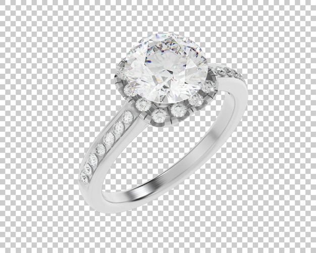 Ilustración de renderización 3D de joyas aisladas en el fondo