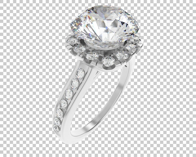 Ilustración de renderización 3D de joyas aisladas en el fondo