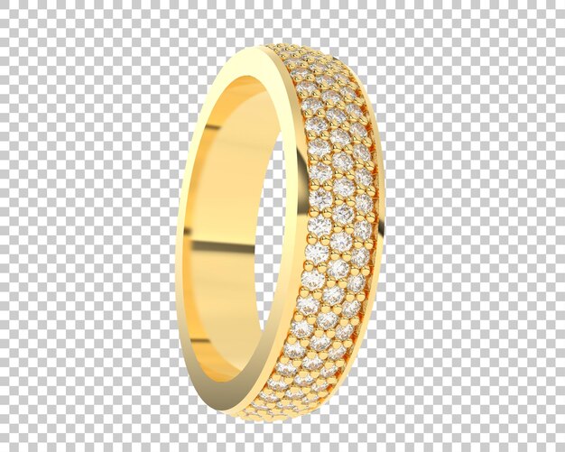 Ilustración de renderización 3D de joyas aisladas en el fondo