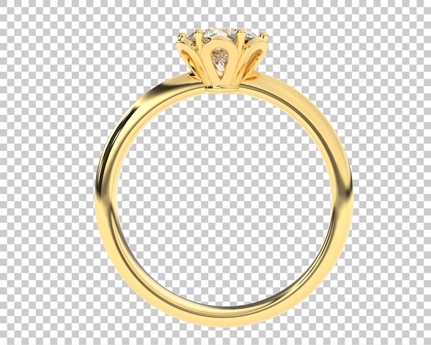 Ilustración de renderización 3D de joyas aisladas en el fondo