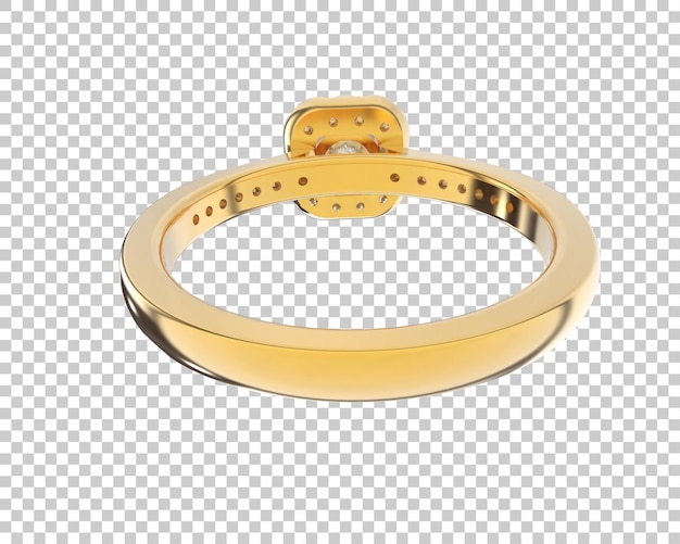 Ilustración de renderización 3D de joyas aisladas en el fondo