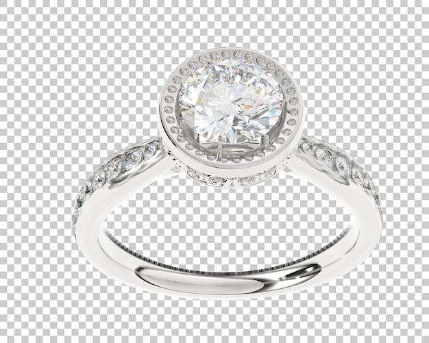 Ilustración de renderización 3D de joyas aisladas en el fondo