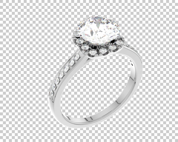 Ilustración de renderización 3D de joyas aisladas en el fondo