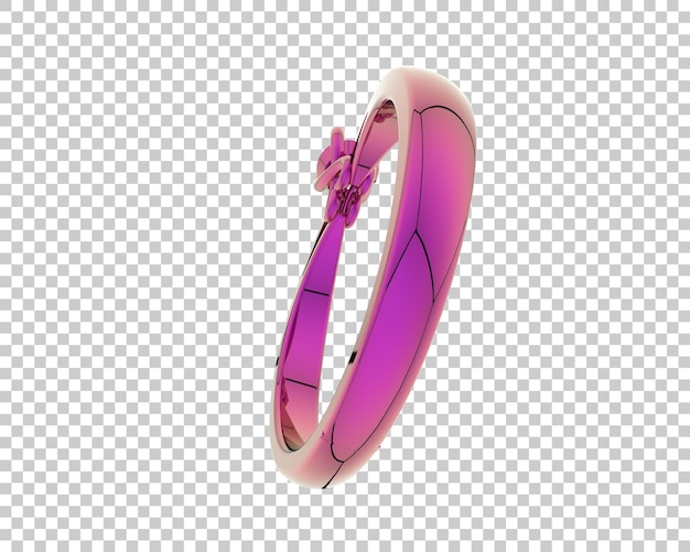 Ilustración de renderización 3D de joyas aisladas en el fondo