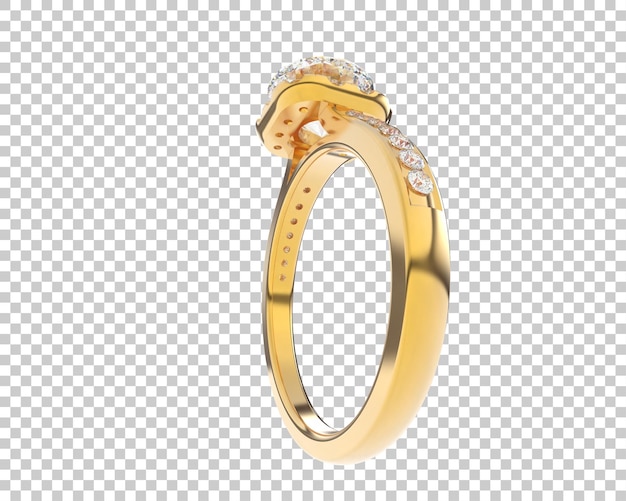 Ilustración de renderización 3D de joyas aisladas en el fondo