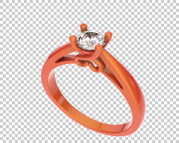 Ilustración de renderización 3D de joyas aisladas en el fondo