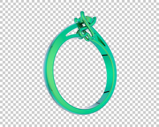 Ilustración de renderización 3D de joyas aisladas en el fondo