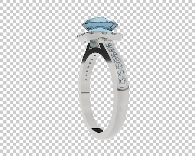 Ilustración de renderización 3D de joyas aisladas en el fondo