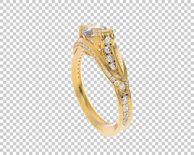 Ilustración de renderización 3D de joyas aisladas en el fondo