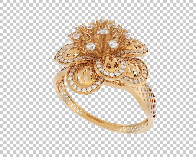 PSD ilustración de renderización 3d de joyas aisladas en el fondo