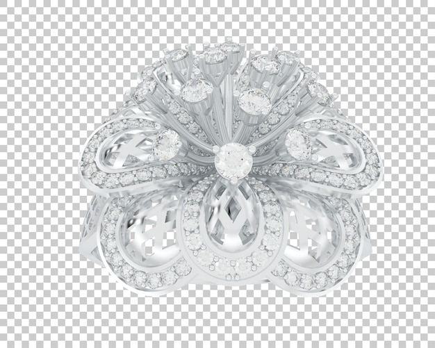 Ilustración de renderización 3D de joyas aisladas en el fondo