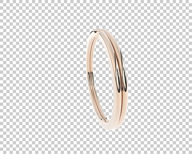 Ilustración de renderización 3D de joyas aisladas en el fondo